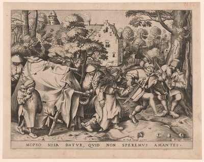 De vieze bruid, of De bruiloft van Mopsus en Nisa door Pieter van der Heyden