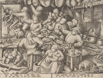 De Vette Keuken, 1563 door Pieter van der Heyden