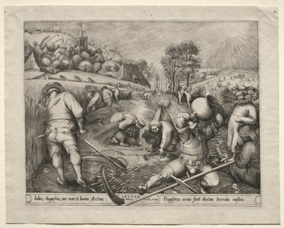De Vier Seizoenen: Zomer, 1570 door Pieter van der Heyden