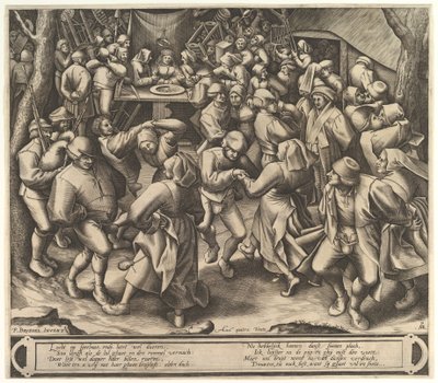 De Boerenbruiloftsdans door Pieter van der Heyden