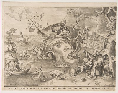 De verleiding van St. Antonius, 1556 door Pieter van der Heyden
