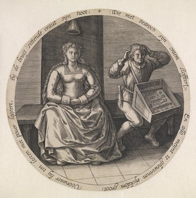 De zorgeloze marskramer door Pieter van der Heyden