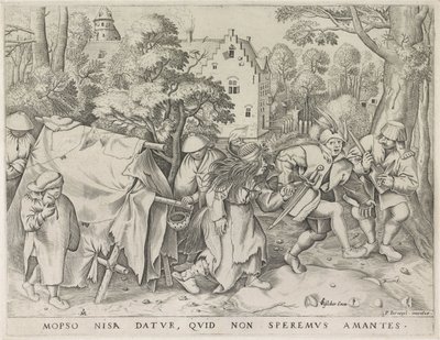 Vuile bruid of de bruiloft van Mopsus en Nisa door Pieter van der Heyden