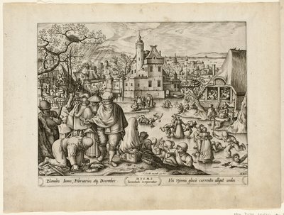 Winter, uit De Vier Seizoenen door Pieter van der Heyden