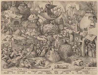 Trots door Pieter van der Heyden after Pieter Bruegel the Elder