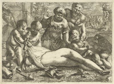 Een dronken bacchante door Pieter van der Plas (II)