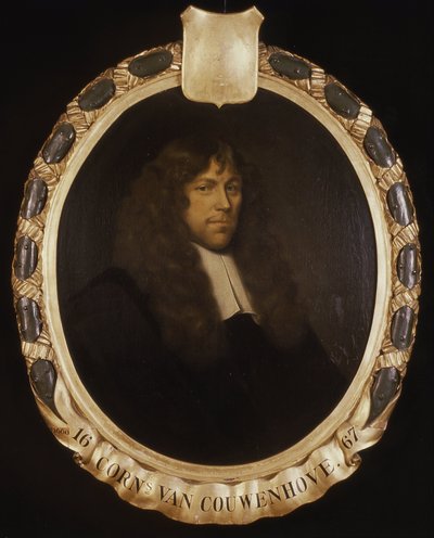Portret van Cornelis van Couwenhove, Directeur van de Rotterdamse Kamer van de VOC, gekozen in 1667 door Pieter van der Werff
