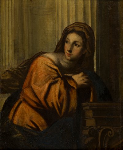 Een dame geïdentificeerd als de Magdalena, c.1623-78 door follower of Pietro Della Vecchia