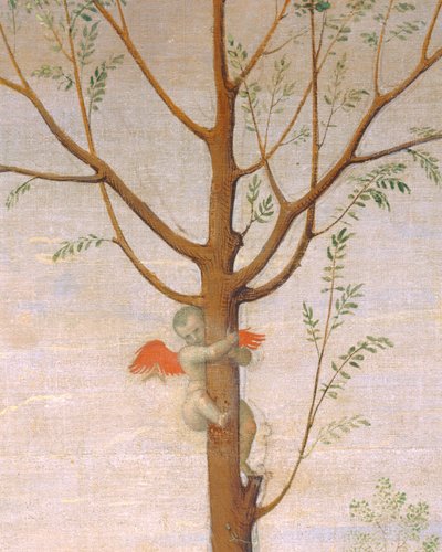 De strijd tussen liefde en kuisheid ... door Pietro (studio of) Perugino