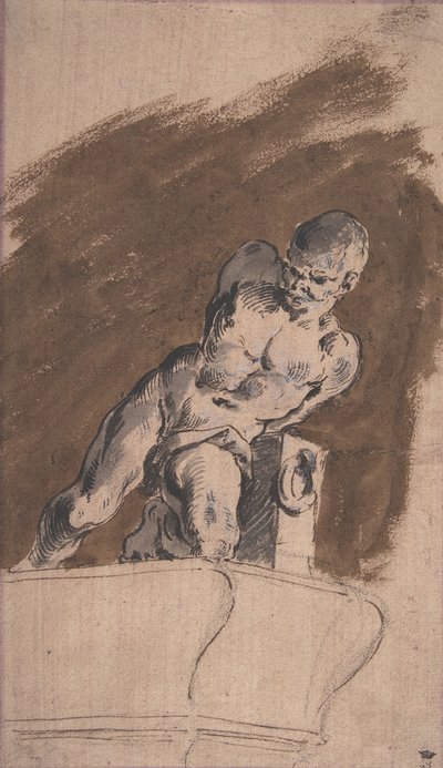 Geketende Naakte Gevangene, Na Pietro Tacca door Pietro Antonio Novelli
