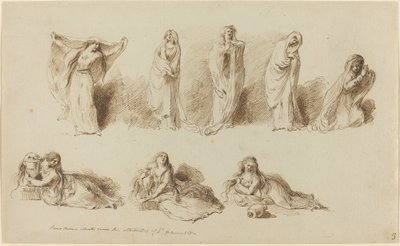 De Houdingen van Lady Hamilton door Pietro Antonio Novelli