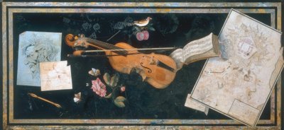 Tafelblad met Scagliola Florence door Pietro Antonio Paolini