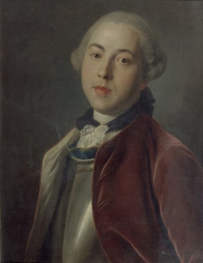 Portret van Graaf Alexander Mikhaylovich Golitsyn door Pietro Antonio Rotari