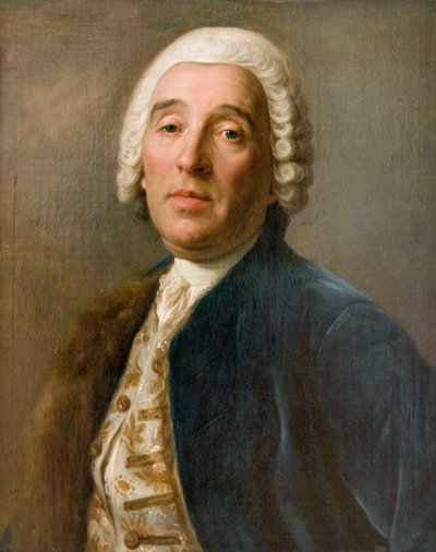 Portret van de architect Bartolomeo Francesco Rastrelli (18e eeuw) door Pietro Antonio Rotari