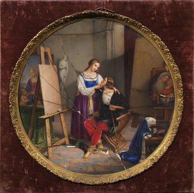 Raffael en de Fornarina door Pietro Bagatti Valsecchi