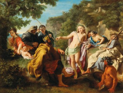 Het Oordeel van Midas, Eerste derde van de 18e eeuw door Pietro Bianchi