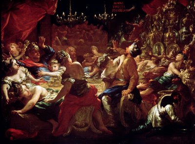 Het feest van Belsazar door Pietro Dandini