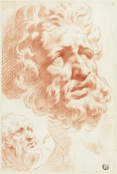 Twee baardkoppen door Pietro Dandini