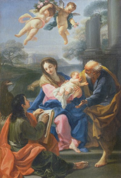 De Heilige Familie met de Kunstenaar door Pietro De Pietri