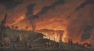 Plaat XXXVIII uit Campi Phlegraei: Observaties van de Vulkanen van de Twee Siciliën door William Hamilton door Pietro Fabris