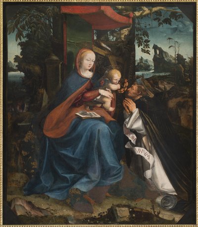 Madonna en Kind en Sint Petrus Martelaar door Pietro Grammorseo