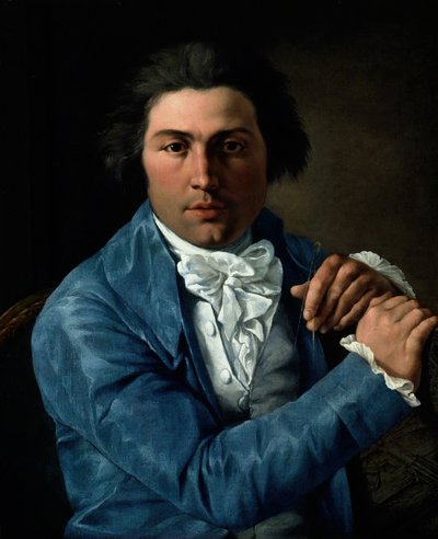 Portret van de architect Giuseppe Valadier, ca. 1795 door Pietro Labruzzi