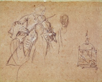 Een violist door Pietro Longhi
