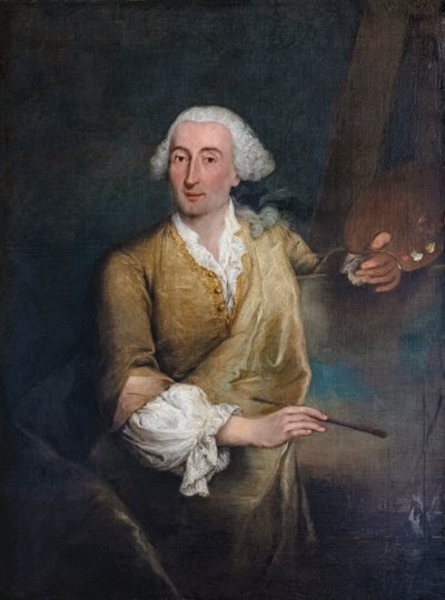 Italiaans: Portret van Francesco Guardi Portret van Francesco Guardi door Pietro Longhi