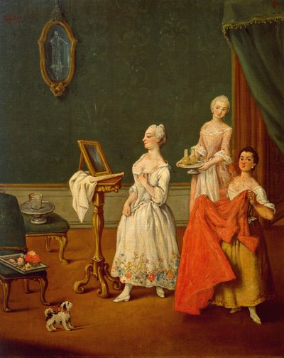 Dame bij haar Toilette door Pietro Longhi