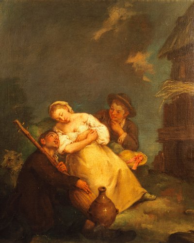 Boerenscène door Pietro Longhi