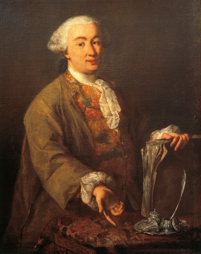 Portret van Carlo Goldoni door Pietro Longhi