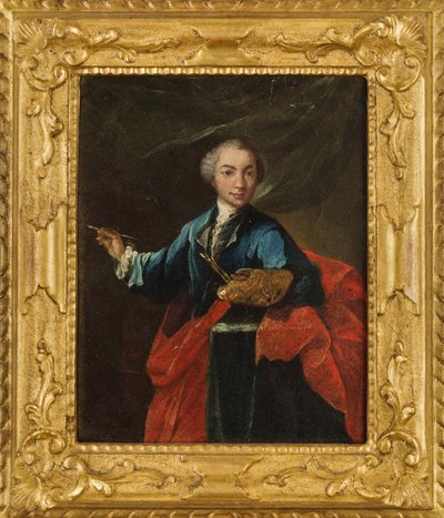 Zelfportret, ca. 1750 door Pietro Longhi