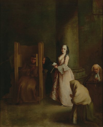 De Biecht, 1750s door Pietro Longhi