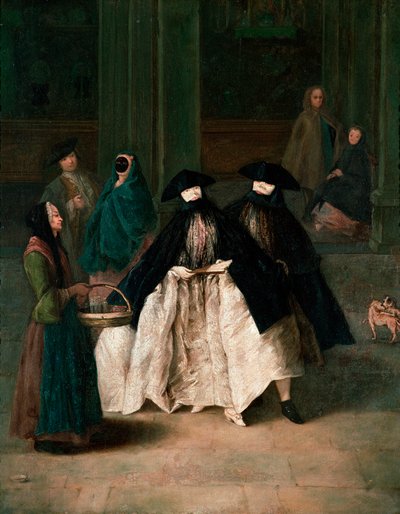 De parfumverkoper door Pietro Longhi
