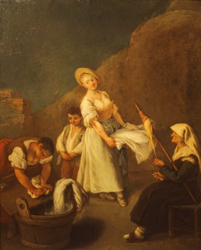 De wasvrouwen door Pietro Longhi