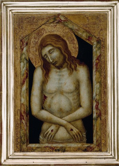 Christus als de Lijdende Verlosser door Pietro Lorenzetti