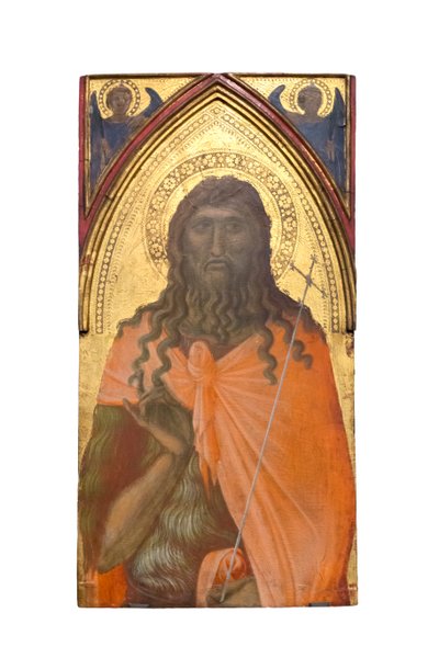 St. Johannes de Doper, ca. 1329 door Pietro Lorenzetti
