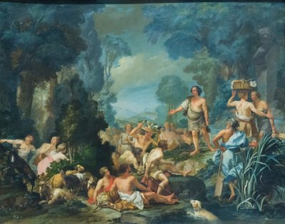 Frugoni in Arcadia door Pietro Melchiorre Ferrari