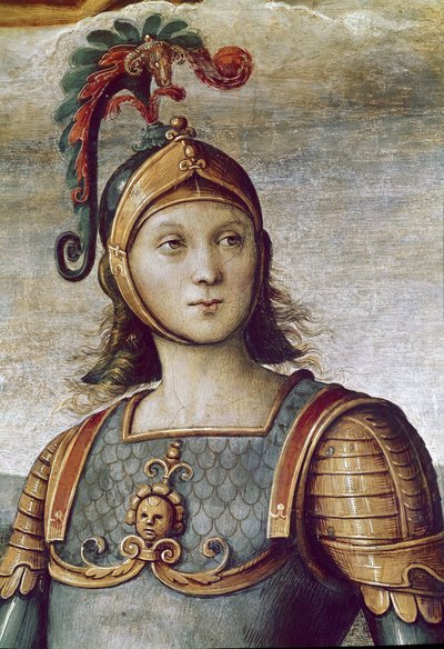 Horatius Cocles, detail van Kracht en Gematigdheid door Pietro Perugino