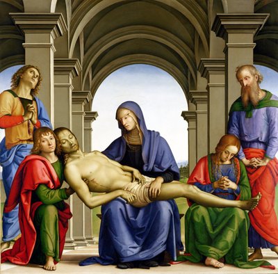 Pieta, 1493-94 door Pietro Perugino