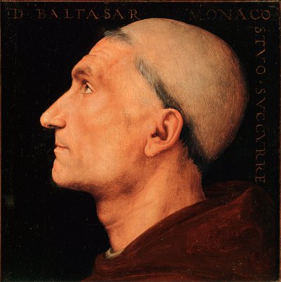 Portret van Don Baldassarre di Antonio di Angelo door Pietro Perugino