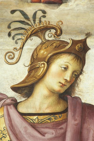 Publius Scipio, door Perugino, fresco, Audiëntiezaal, College van Cambio, Palazzo dei Priori, Perugia, Umbrië, Italië, vijftiende en zestiende eeuw door Pietro Perugino