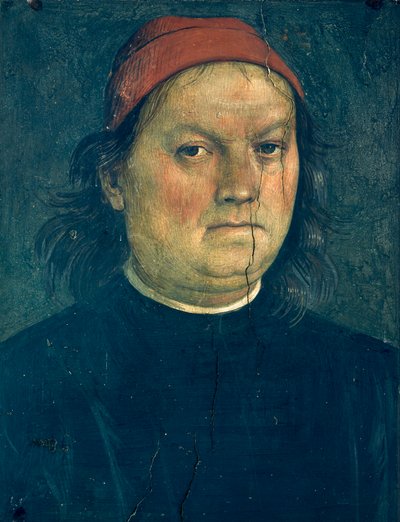 Zelfportret, circa 1500 door Pietro Perugino