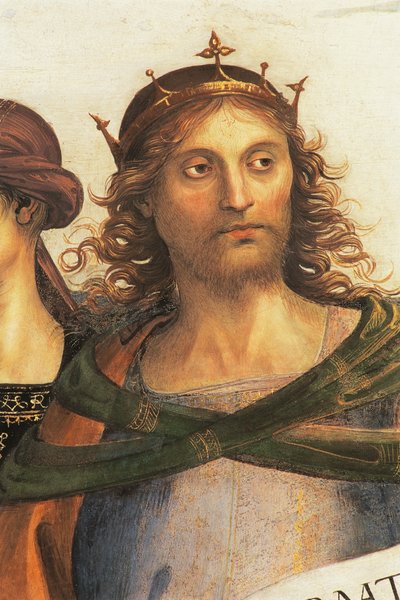 Salomo (detail) door Pietro Perugino