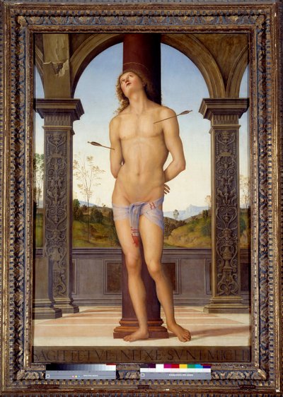 Het martelaarschap van San Sebastian door Pietro Perugino