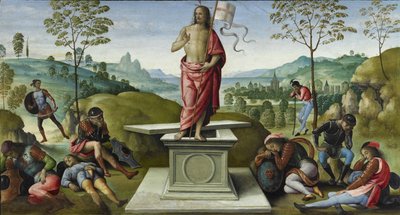 De Opstanding, 1496-1500 door Pietro Perugino