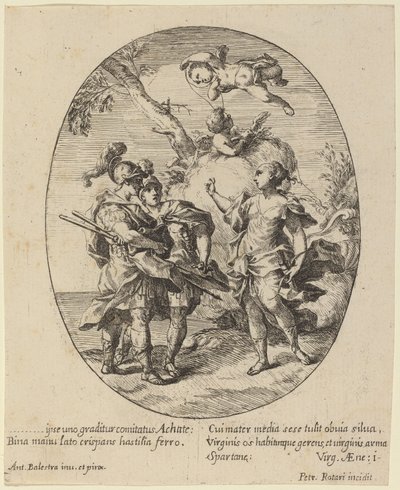 Venus verschijnt aan Achilles door Pietro Rotari after Antonio Balestra
