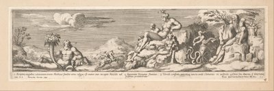 Allegorie op de route tussen Rome en Florence door Pietro Sante Bartoli