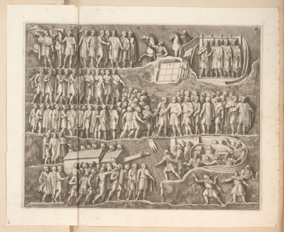 Reliëfs op de Boog van Septimius Severus te Rome door Pietro Sante Bartoli
