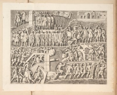 Reliëfs op de Boog van Septimius Severus te Rome door Pietro Sante Bartoli